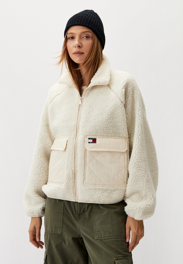 

Куртка меховая Tommy Jeans, Бежевый