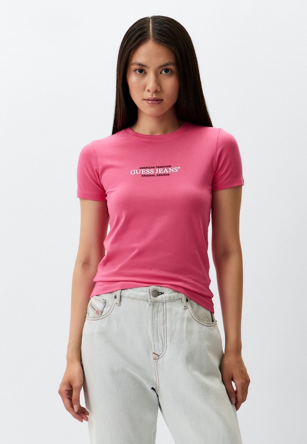 

Футболка Guess Jeans, Розовый