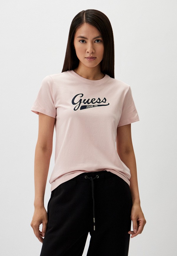 

Футболка Guess Jeans, Розовый