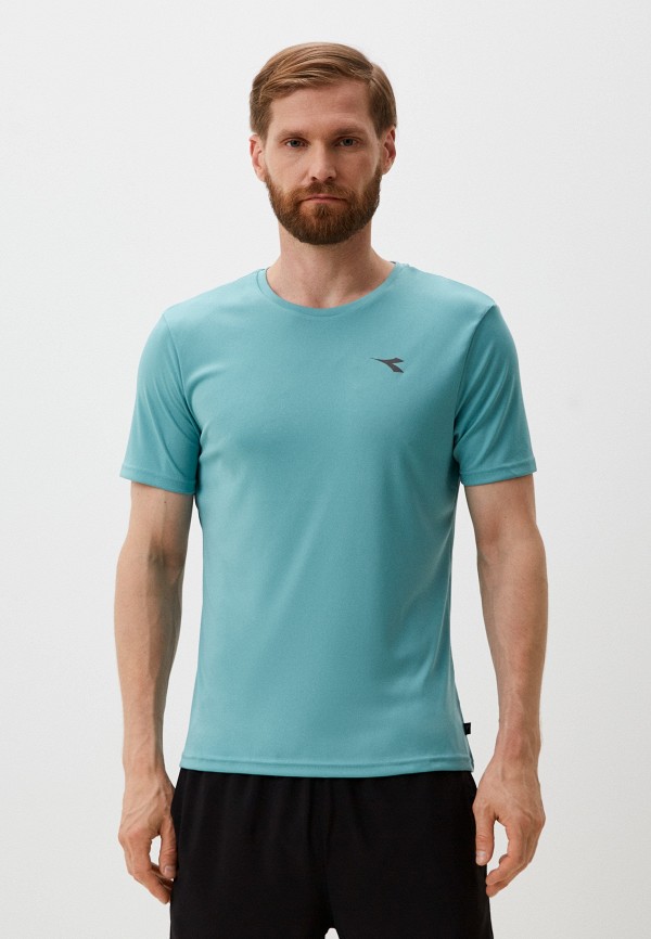 

Футболка спортивная Diadora, Бирюзовый, SS T-SHIRT RUN