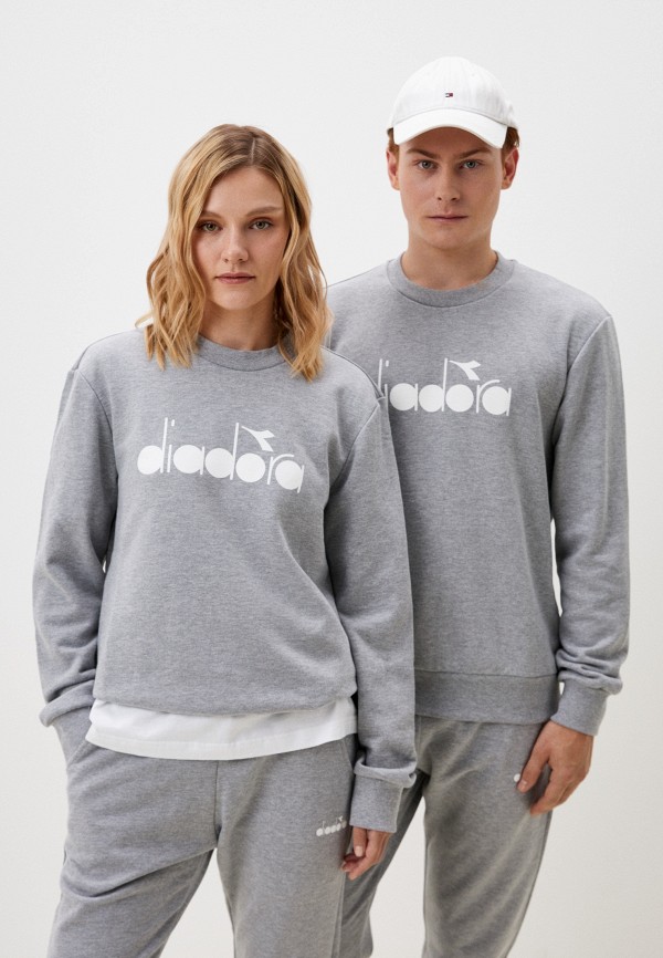 

Свитшот Diadora, Серый, SWEATSHIRT CREW LOGO