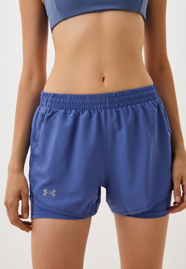 

Шорты спортивные Under Armour, Фиолетовый, UA FLY BY 2IN1 SHORT