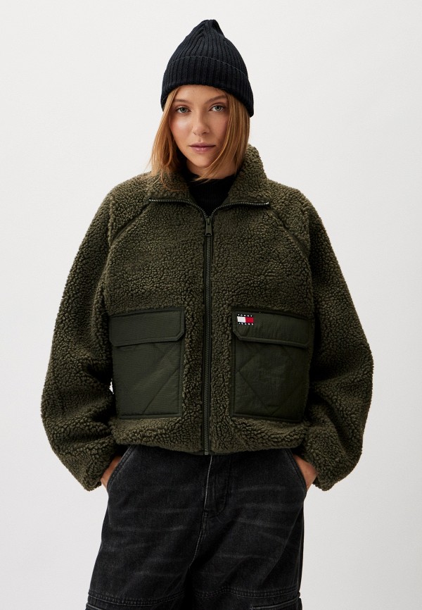 

Куртка меховая Tommy Jeans, Хаки