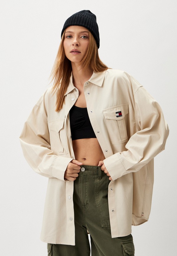 

Рубашка Tommy Jeans, Бежевый