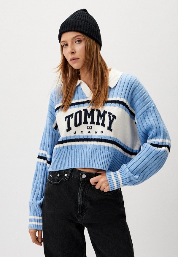 

Поло Tommy Jeans, Голубой