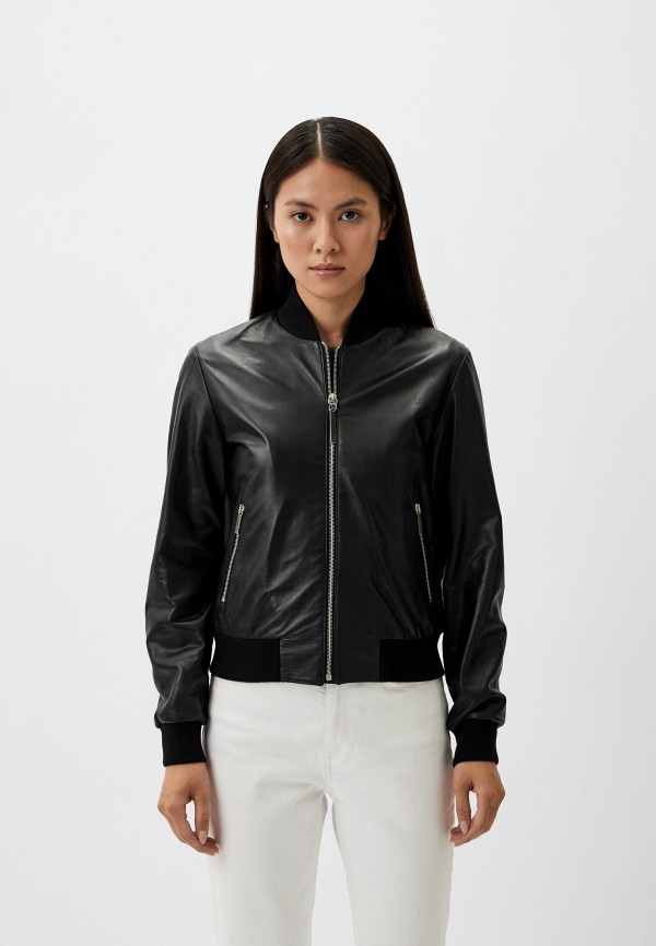 

Куртка кожаная Bikkembergs, Черный