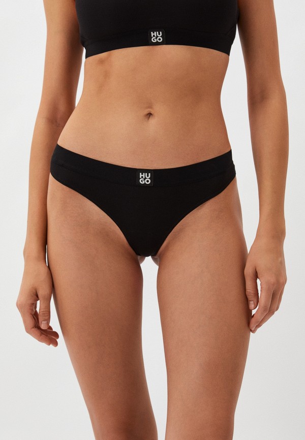 

Трусы Hugo, Черный, THONG RIB