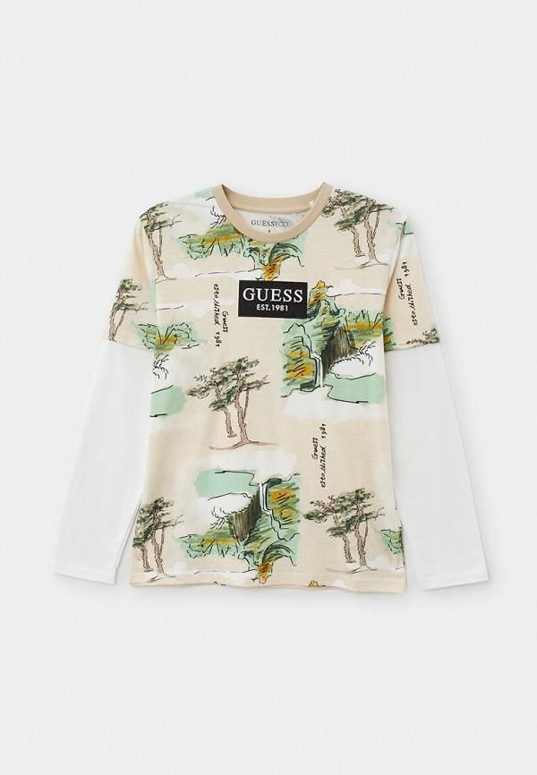 

Лонгслив Guess, Бежевый