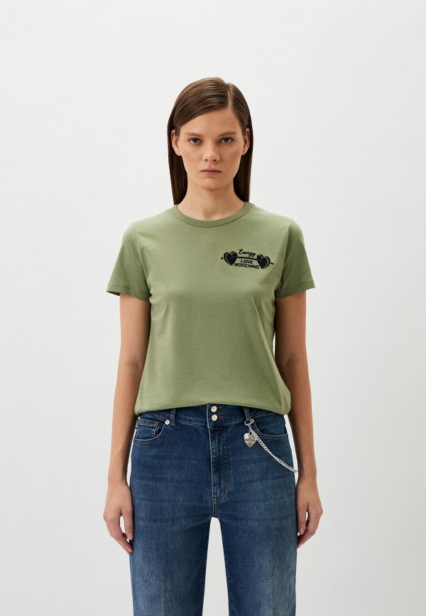 

Футболка Love Moschino, Хаки