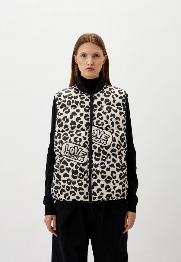 

Жилет утепленный Love Moschino, Бежевый