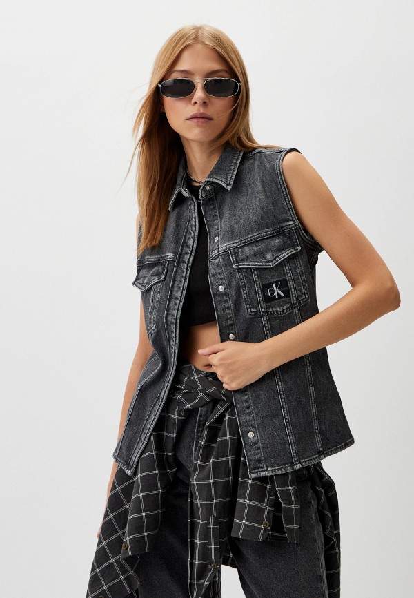 

Жилет джинсовый Calvin Klein Jeans, Серый