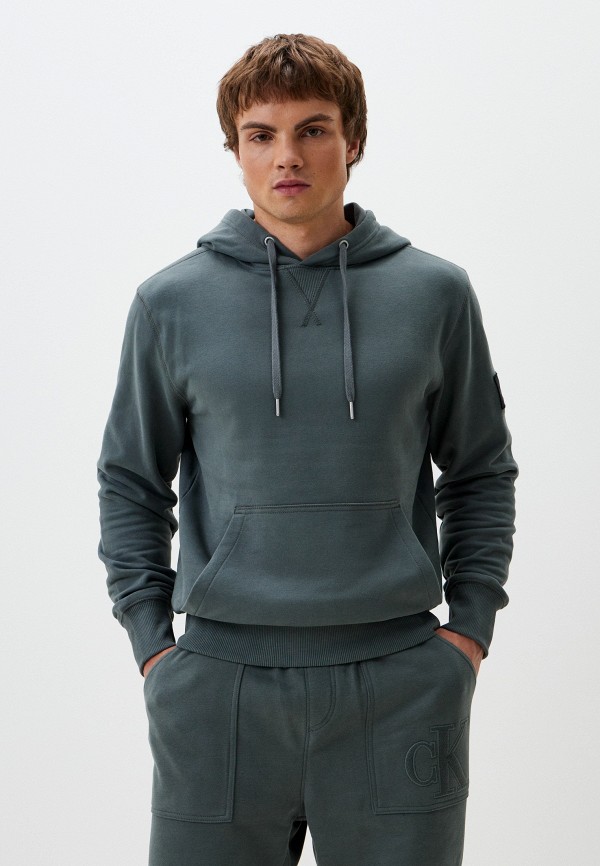 

Худи Calvin Klein Jeans, Зеленый, BADGE