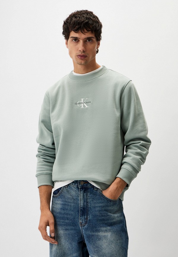 

Свитшот Calvin Klein Jeans, Бирюзовый, MONOLOGO