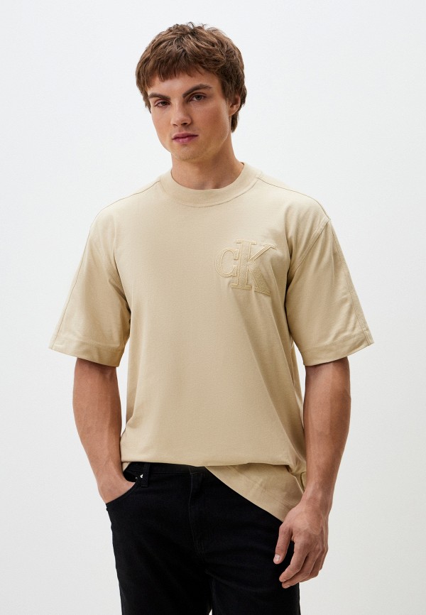 

Футболка Calvin Klein Jeans, Бежевый