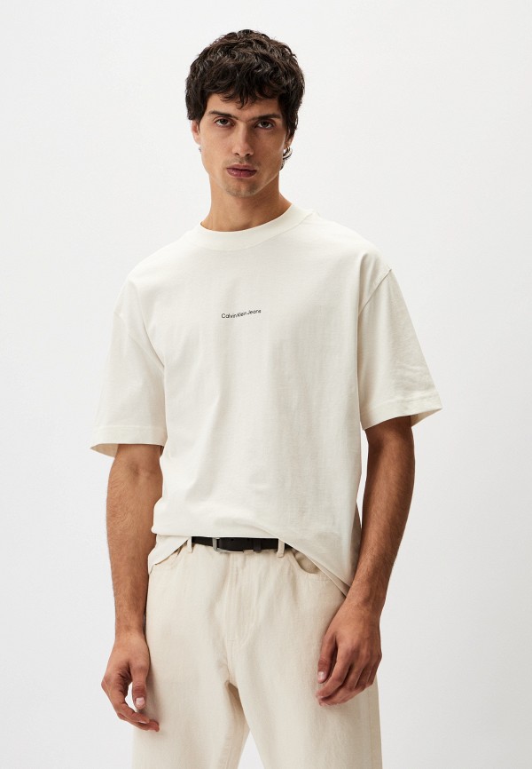 

Футболка Calvin Klein Jeans, Бежевый