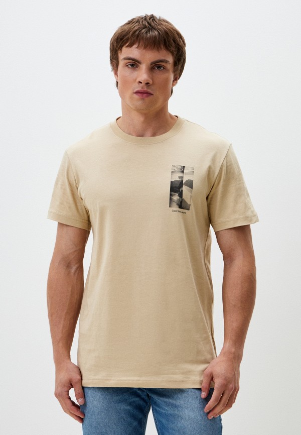 

Футболка Calvin Klein Jeans, Бежевый