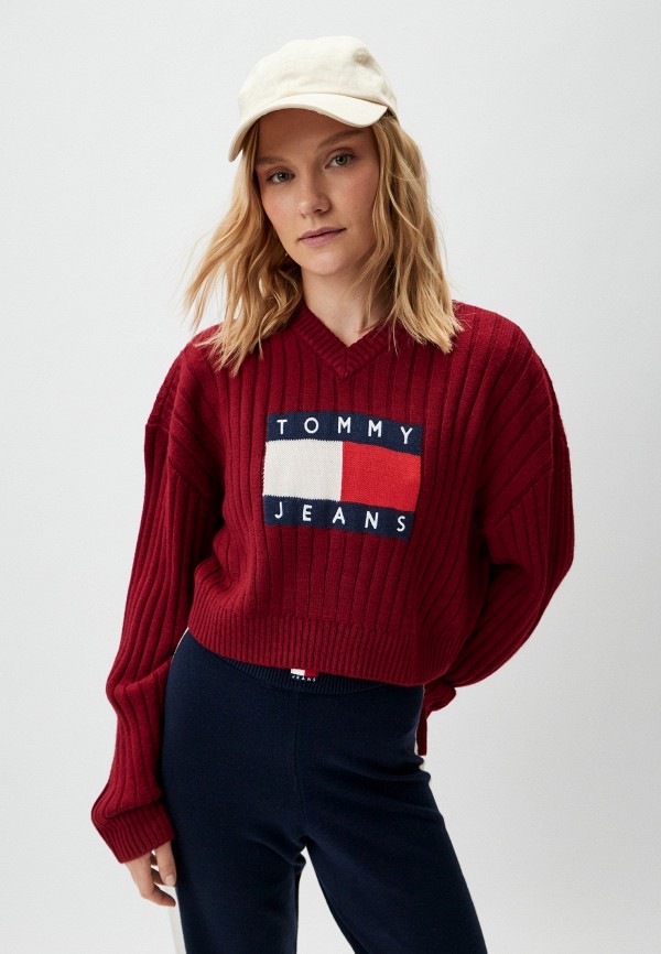

Пуловер Tommy Jeans, Красный