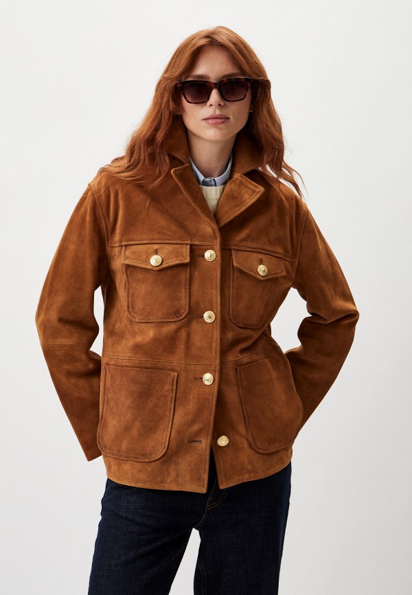 

Куртка кожаная Tommy Hilfiger, Коричневый
