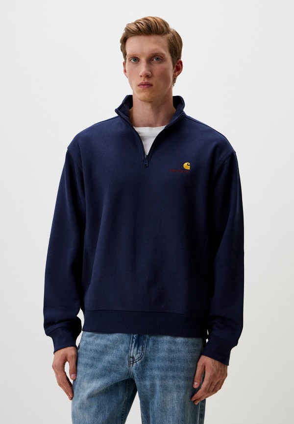 

Олимпийка Carhartt WIP, Синий, Half Zip American Script