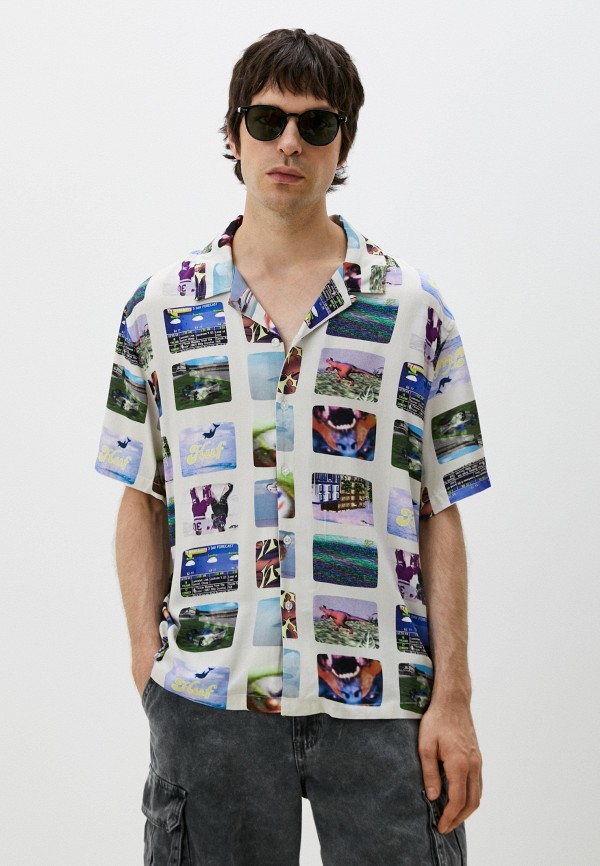 

Рубашка Huf, Серый, 500 CHANNELS S/S RESORT