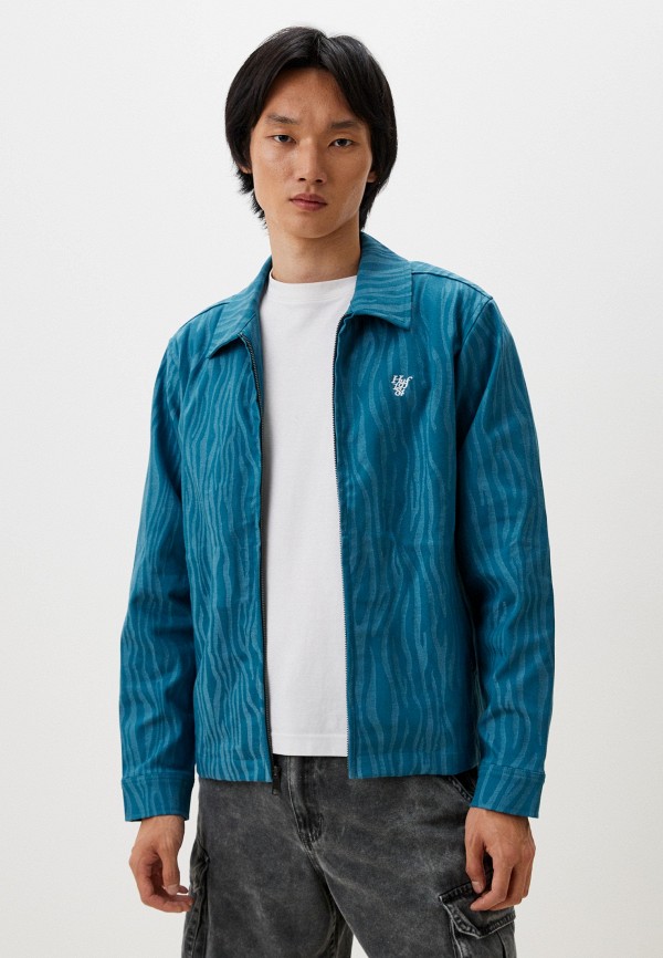 

Куртка Huf, Бирюзовый, JACQUARD TIGER WORK