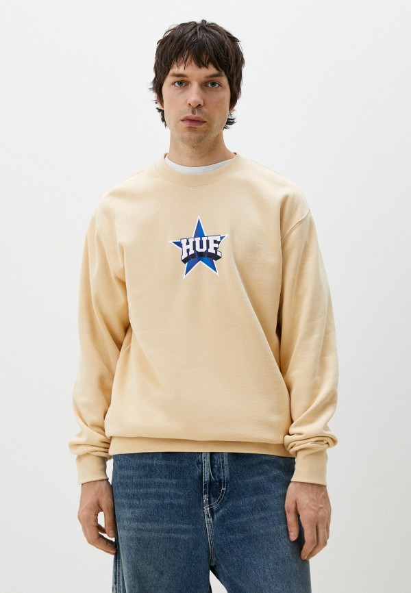 

Свитшот Huf, Бежевый, ALL STAR CREWNECK