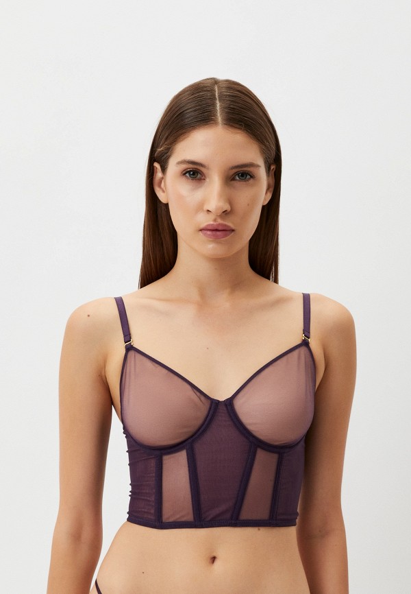 

Бюстгальтер Maison Close, Фиолетовый, L'AMOUREUSE BUSTIER BRA