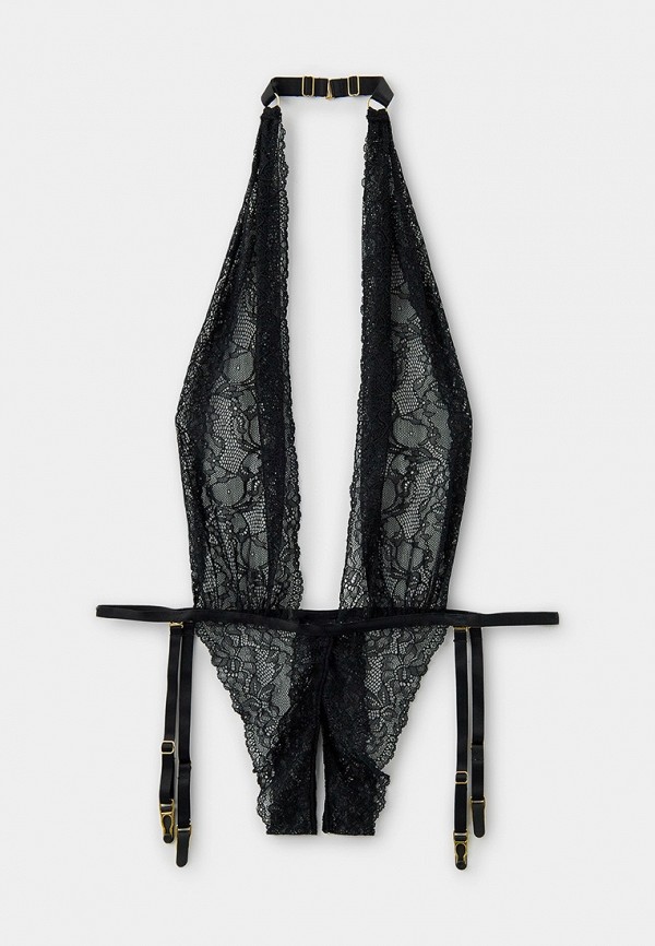 

Боди Maison Close, Черный, LE PETIT SECRET OPENABLE THONG BODY