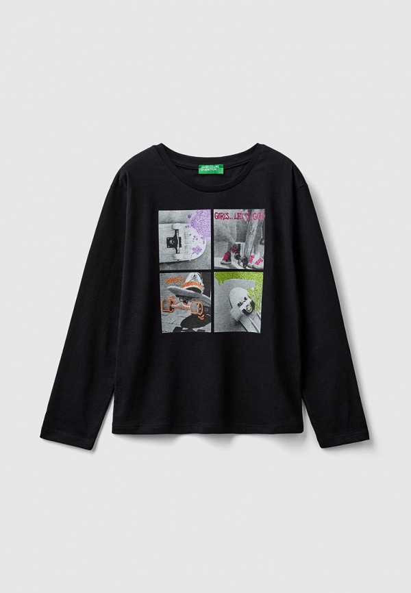 

Лонгслив United Colors of Benetton, Черный