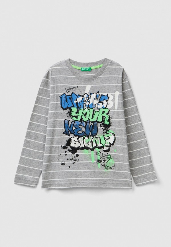

Лонгслив United Colors of Benetton, Серый