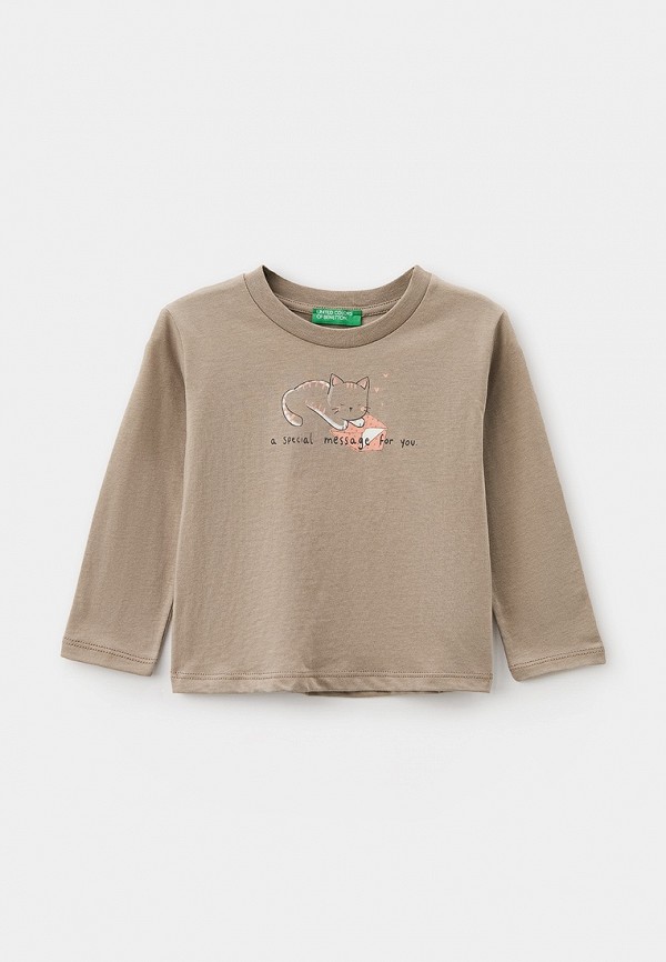 

Лонгслив United Colors of Benetton, Бежевый