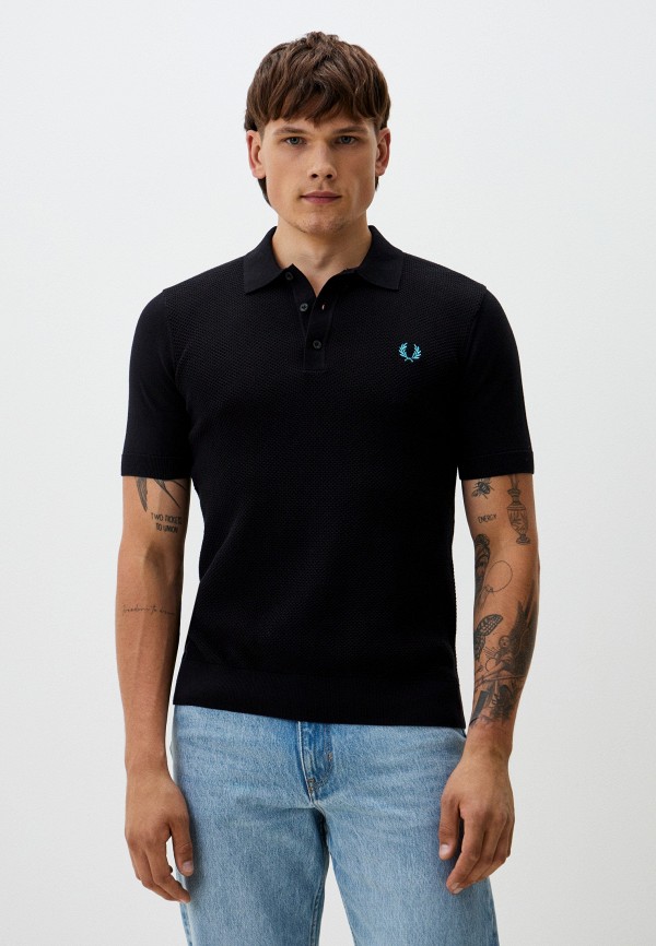 

Поло Fred Perry, Черный, TEXTURE FRONT