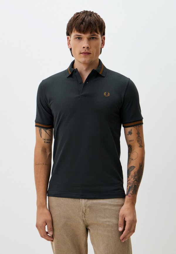 

Поло Fred Perry, Зеленый, SINGLE TIPPED