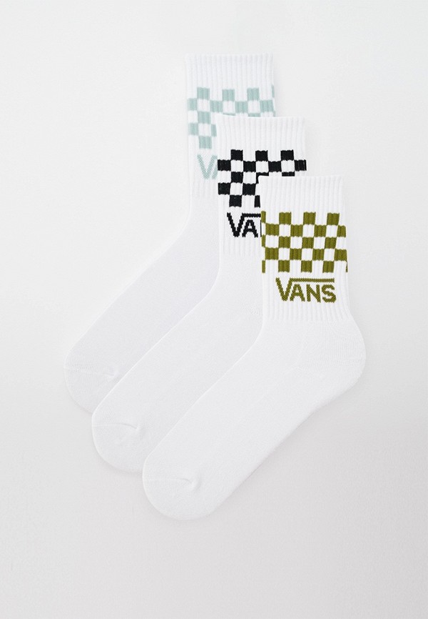 

Носки 3 пары Vans, Белый, Classic Check Crew