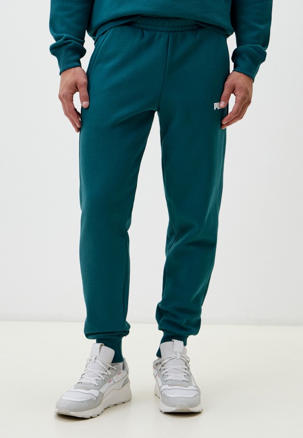 

Брюки спортивные PUMA, Бирюзовый, ESS+ 2 Col Logo Pants FL cl