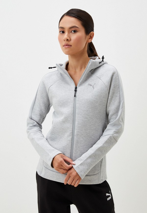 

Толстовка PUMA, Серый, EVOSTRIPE Full-Zip Hoodie