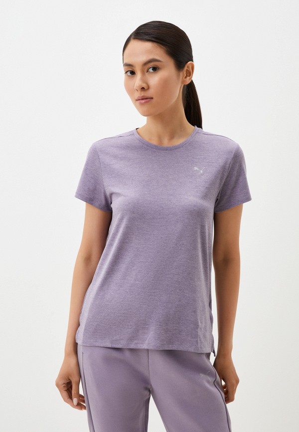 

Футболка спортивная PUMA, Фиолетовый, RUN FAVORITE HEATHER SS TEE W