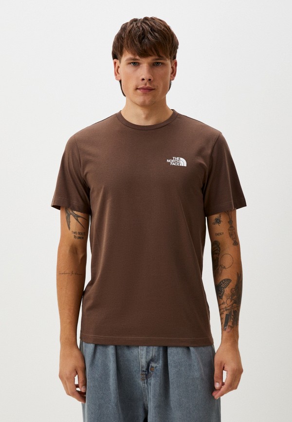 

Футболка The North Face, Коричневый, S/S Simple Dome Tee