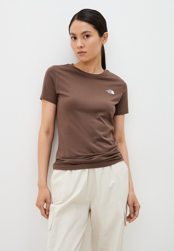 

Футболка The North Face, Коричневый, S/S Simple Dome Tee