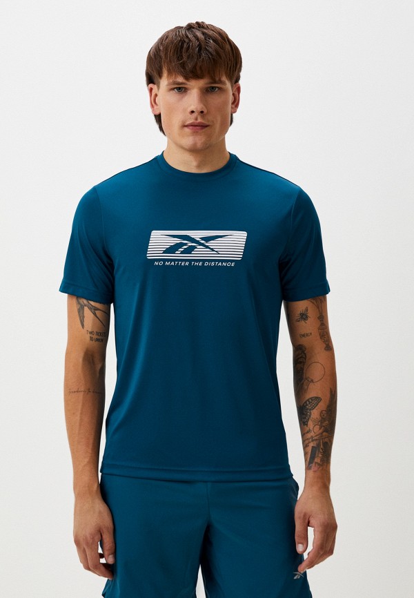 

Футболка спортивная Reebok, Синий, NO MATTER THE DIST GFX TEE