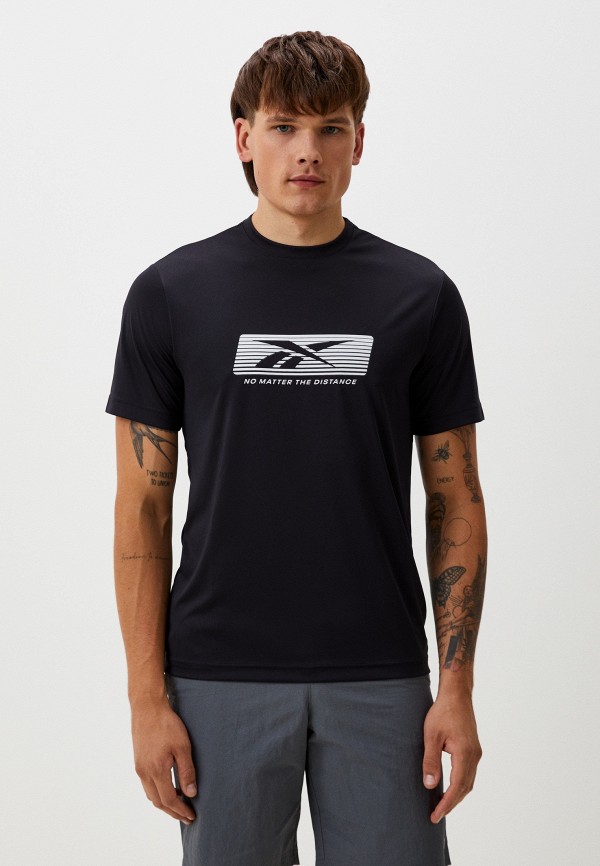 

Футболка спортивная Reebok, Черный, NO MATTER THE DIST GFX TEE