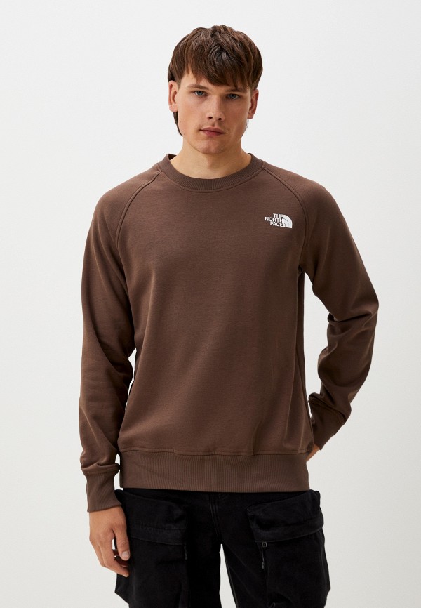 

Свитшот The North Face, Коричневый, Raglan Redbox Crew