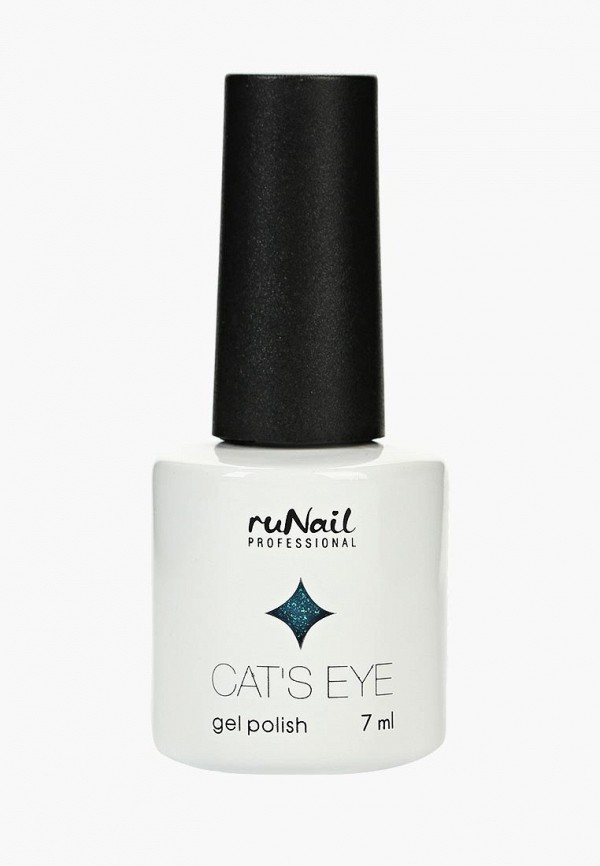 

Гель-лак для ногтей Runail Professional, Бирюзовый, Cat’s eye (серебристый блик, цвет: Шантильи тиффани, Chantilly-Tif