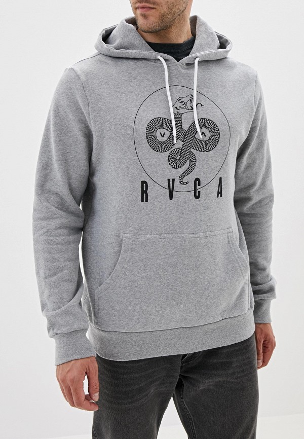 

Худи RVCA, SERPENT CURVED HOODI, Серый