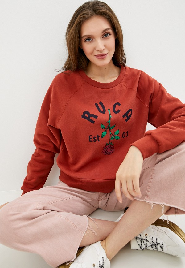 

Свитшот RVCA, Оранжевый, ROSIE CREW