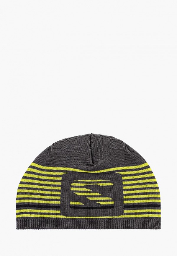

Шапка Salomon, FLATSPIN SHORT BEANIE, Серый