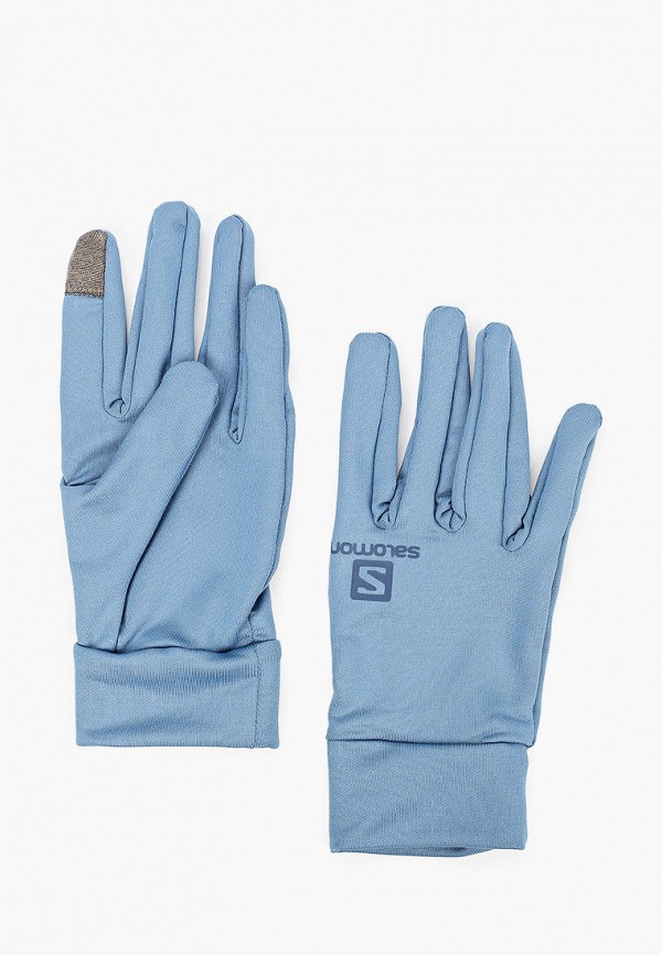 

Перчатки беговые Salomon, Синий, AGILE WARM GLOVE U