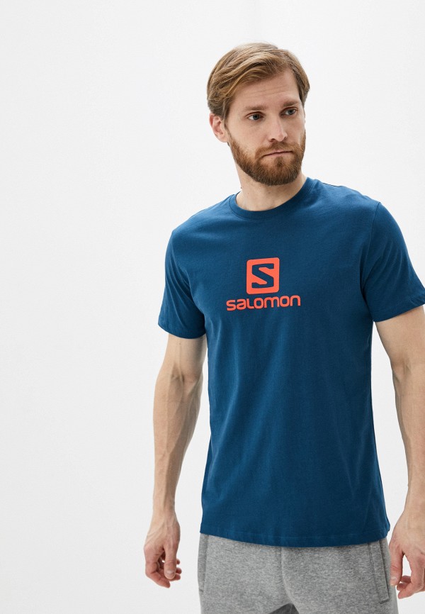 

Футболка Salomon, Синий, COTON LOGO SS TEE M