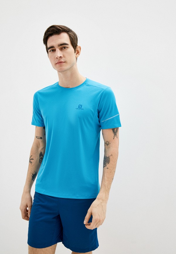 

Футболка спортивная Salomon, Бирюзовый, AGILE SS TEE M