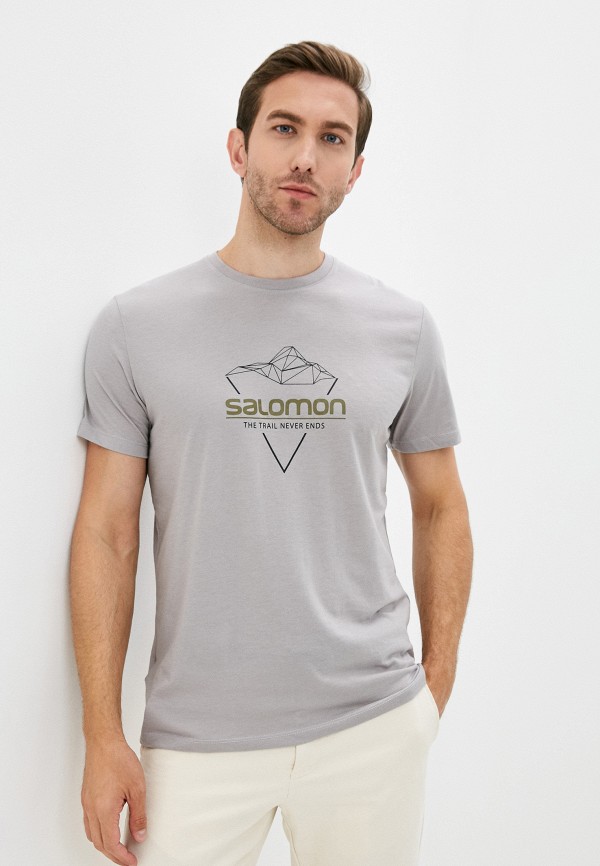 

Футболка Salomon, Серый, BLEND LOGO TEE M
